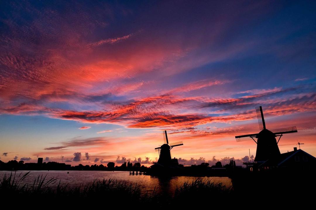Sonnenuntergang in Holland